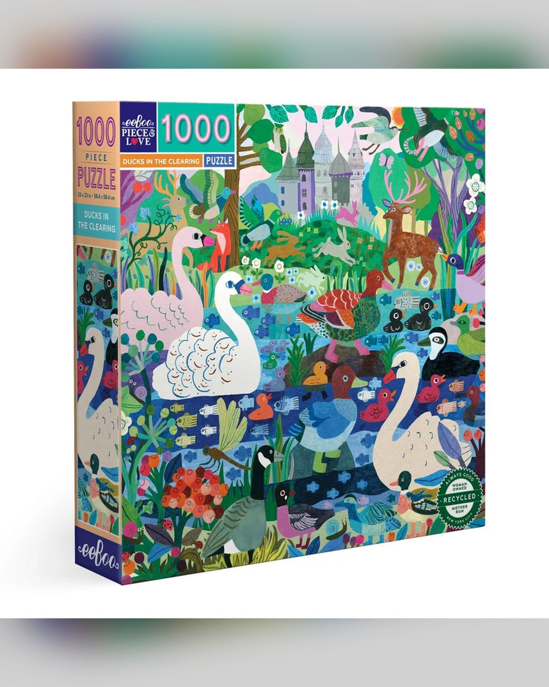 eeBoo 1000pc Puzzle: Ducks in the Clearing
