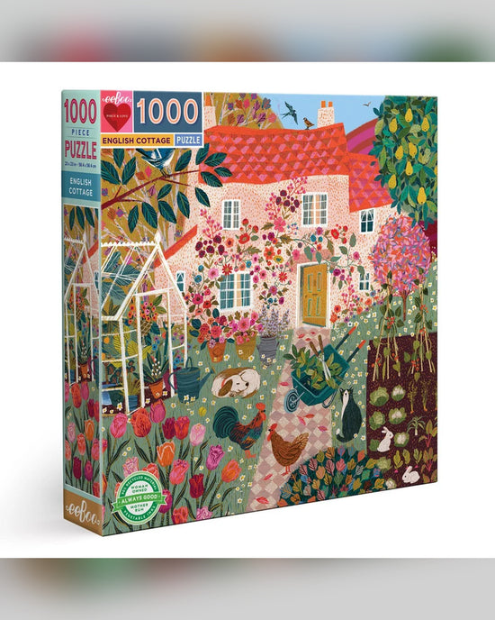 eeBoo 1000pc Puzzle: English Cottage