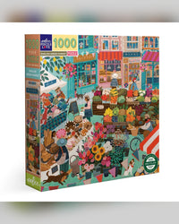 eeBoo 1000pc Puzzle: English Green Market