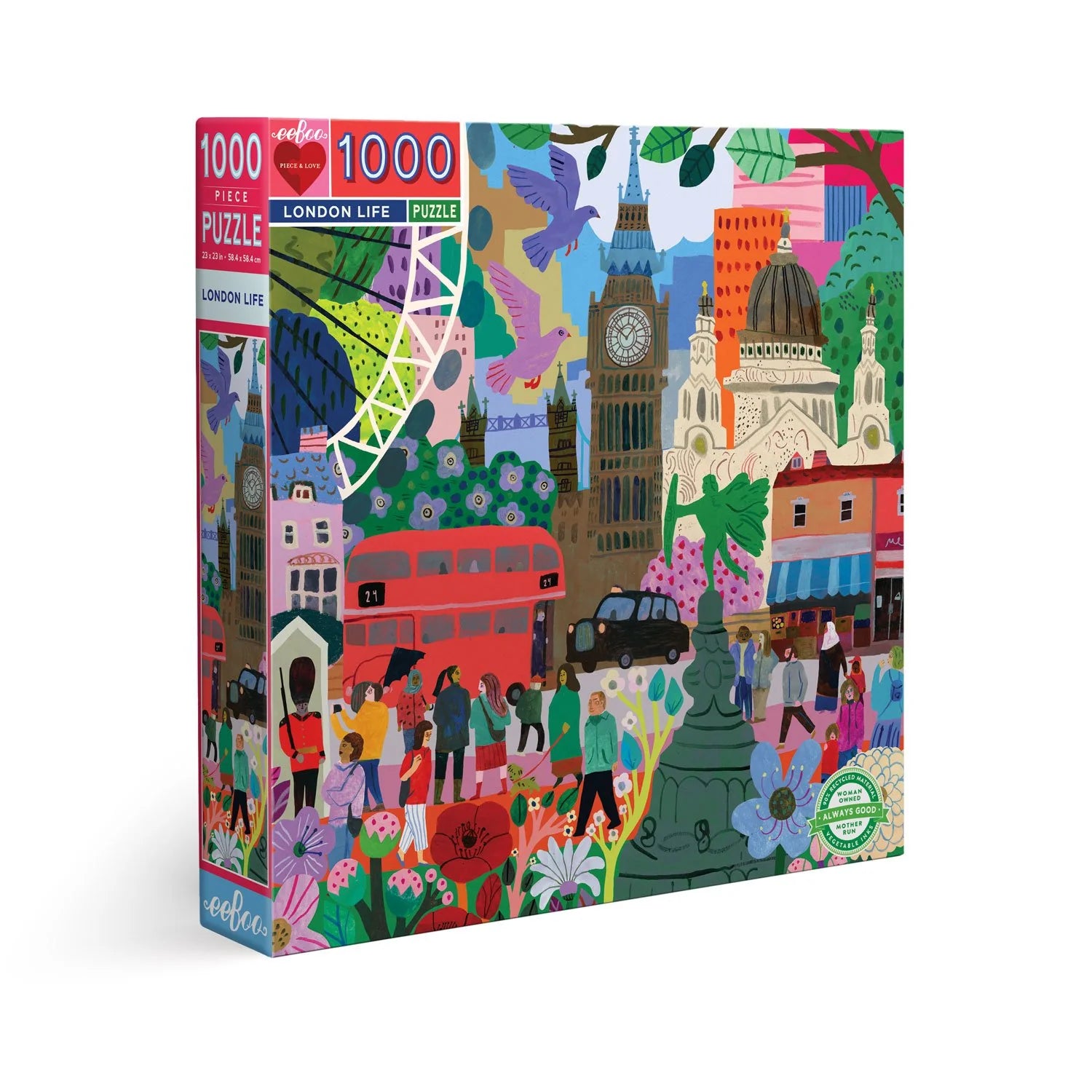 eeBoo 1000pc Puzzle: London Life