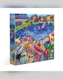 eeBoo 1000pc Puzzle Lunch by the Sea