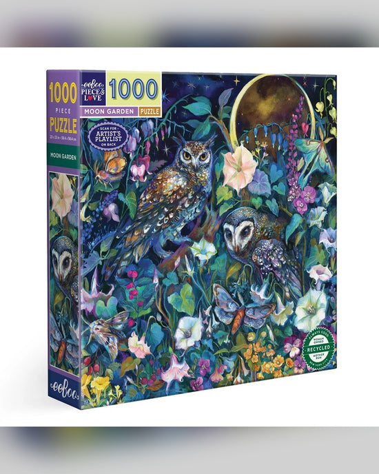 eeBoo 1000pc Puzzle Moon Garden