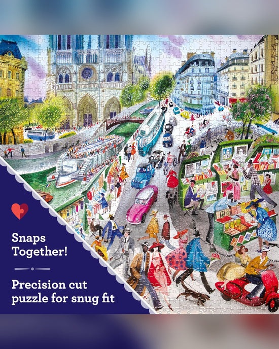 eeBoo 1000pc Puzzle: Paris Bookseller