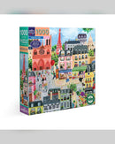 eeBoo 1000pc Puzzle: Paris in a Day