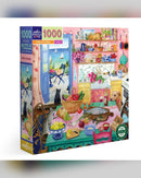 eeBoo 1000pc Puzzle: Pink Kitchen