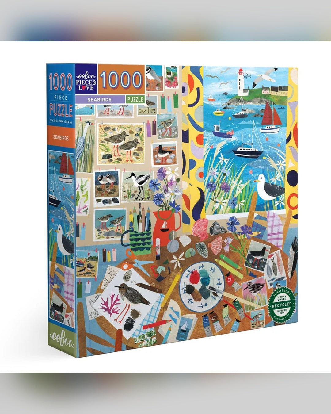 eeBoo 1000pc Puzzle Seabirds