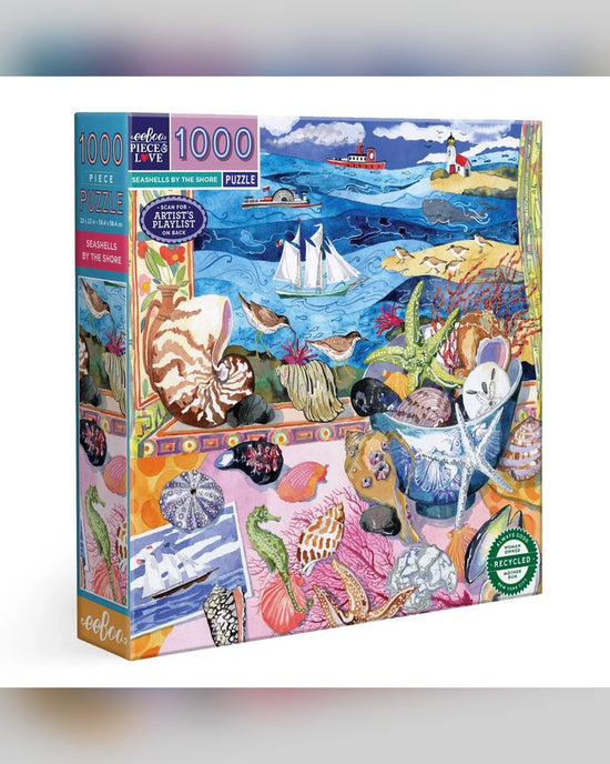 eeBoo 1000pc Puzzle Seashells by the Shore