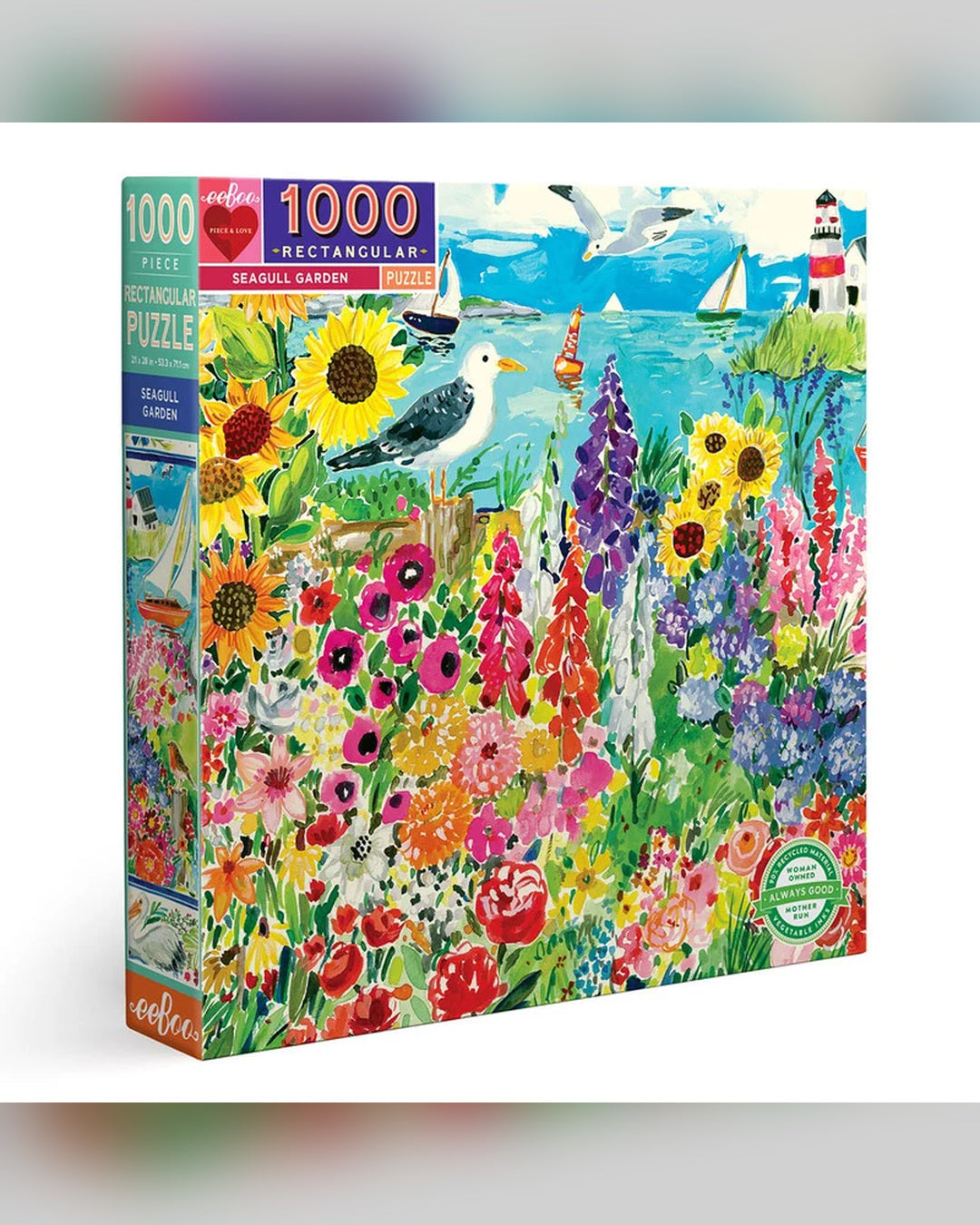 eeBoo 1000pc Puzzle: Seagull Garden