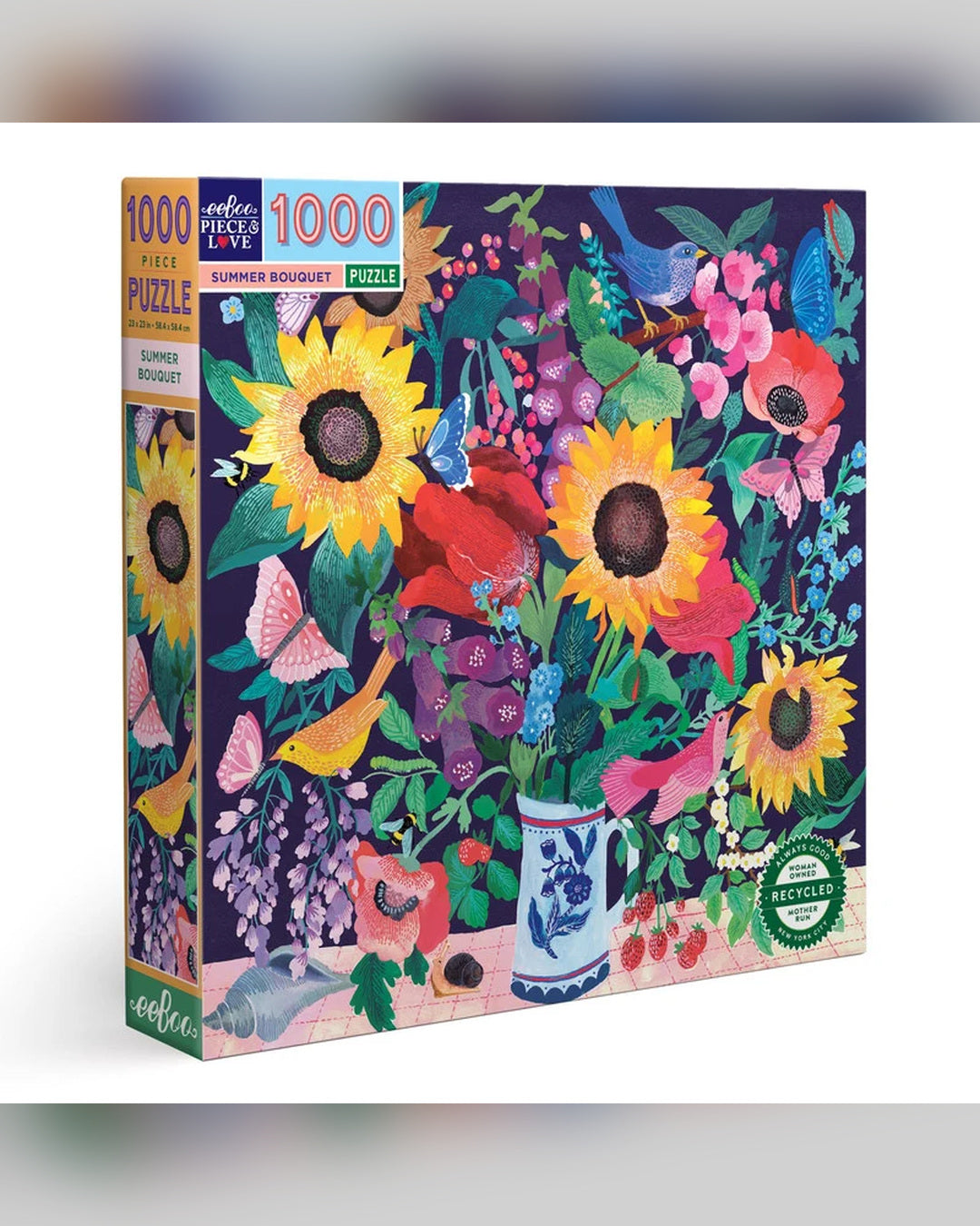 eeBoo 1000pc Puzzle: Summer Bouquet
