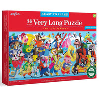 eeBoo Ready to Learn Musical Parade Long 36-Piece Puzzle