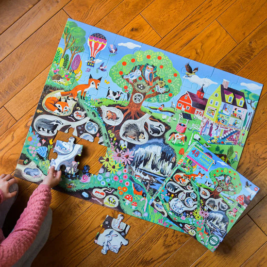 eeBoo 48pc Giant Puzzle Within the Country