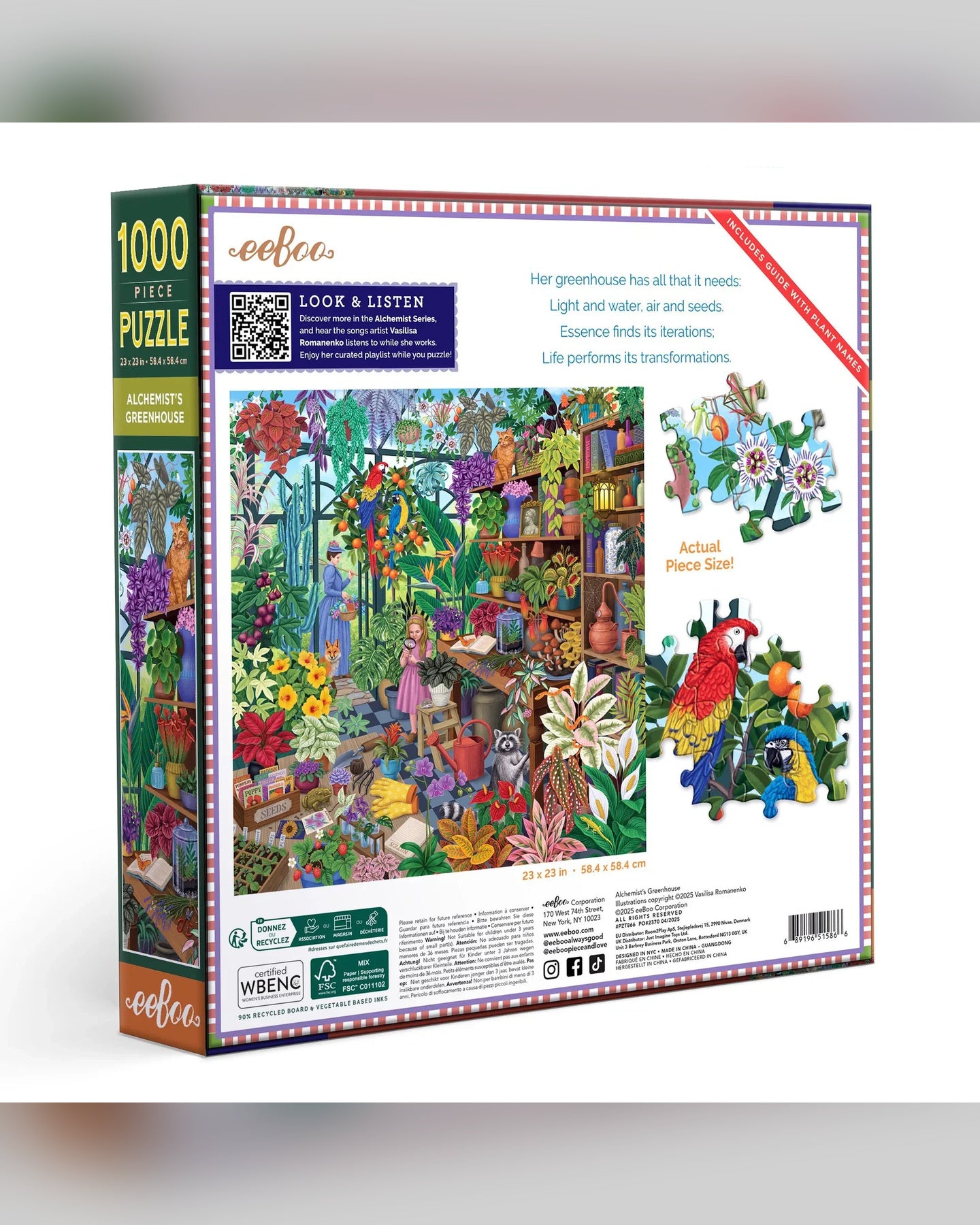 eeBoo Alchemist's Greenhouse 1000-Piece Jigsaw Puzzle