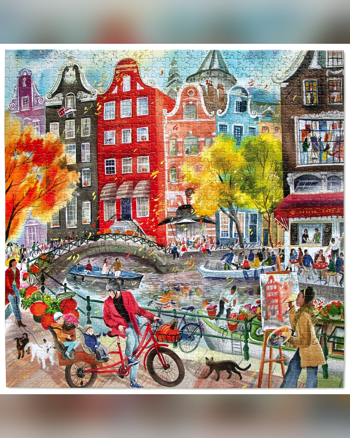 eeBoo Artists In Amsterdamn 1000-Piece Jigsaw Puzzle