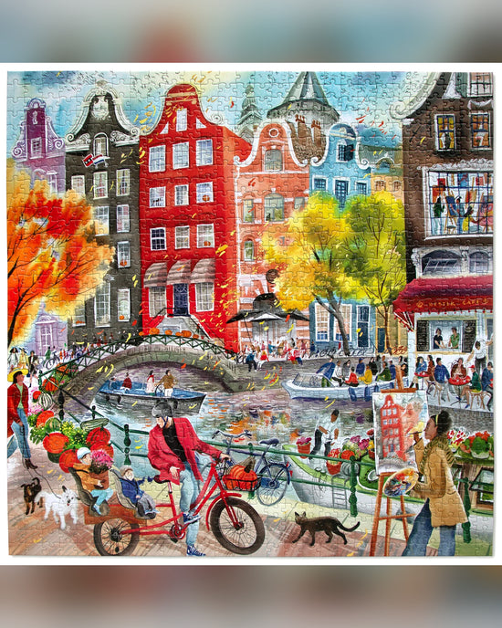 eeBoo Artists In Amsterdamn 1000-Piece Jigsaw Puzzle
