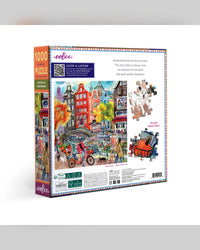 eeBoo Artists In Amsterdamn 1000-Piece Jigsaw Puzzle