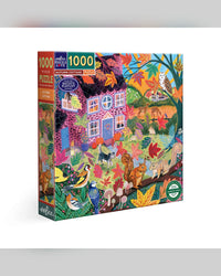 eeBoo Autumn Cottage 1000-Piece Jigsaw Puzzle