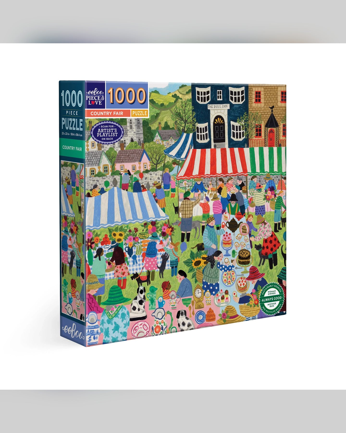 eeBoo Country Fair 1000-Piece Jigsaw Puzzle