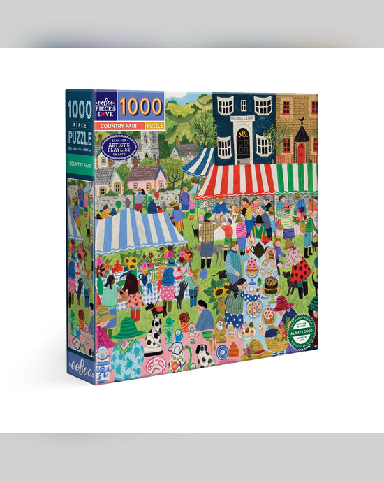 eeBoo Country Fair 1000-Piece Jigsaw Puzzle