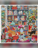 eeBoo English Cottage Library 1000-Piece Jigsaw Puzzle