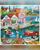 eeBoo New England Wharf 1000-Piece Jigsaw Puzzle