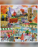 eeBoo Paris In Autumn 1000-Piece Jigsaw Puzzle