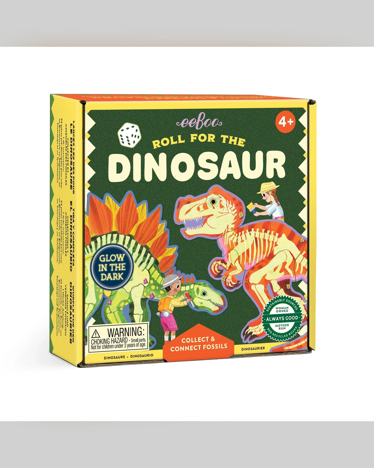 eeBoo Roll for the Dinosaur Dice Game