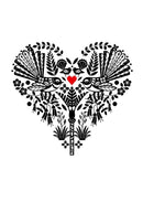 NZ Piwakawaka Heart
