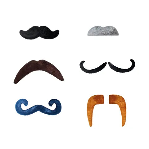 Legami - Set of 6 Adhesive Fake Moustaches