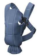 BabyBjorn Baby Carrier Mini Cotton- 0-12 Months Vintage Indigo
