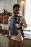 BabyBjorn Baby Carrier Mini Cotton- 0-12 Months Vintage Indigo