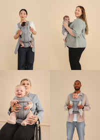 BabyBjorn Baby Carrier Mini Cotton- 0-12 Months Vintage Indigo