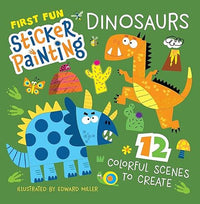 First Fun Sticker Painting Dinosaurs