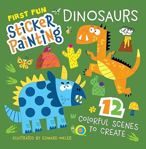 First Fun Sticker Painting Dinosaurs