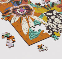 Wood Puzzle - Kitty McCall Leopard Vase 144 Piece Wood Puzzle