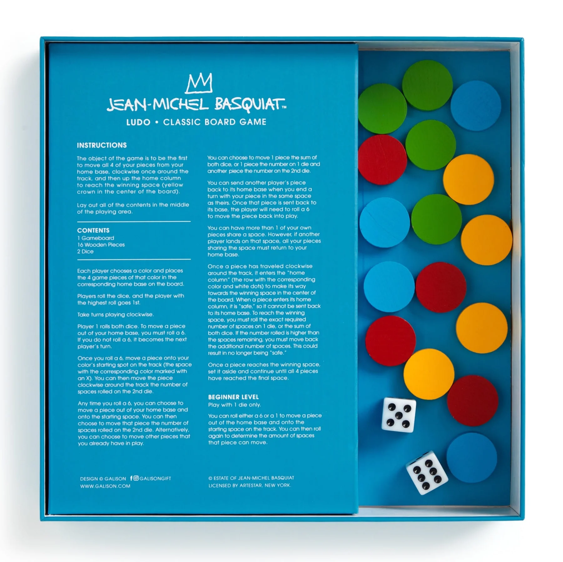 Jean-Michel Basquiat Ludo Classic Board Game