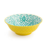 Mikasa 21 cm Ramen Bowl – Yellow & Blue Geometric