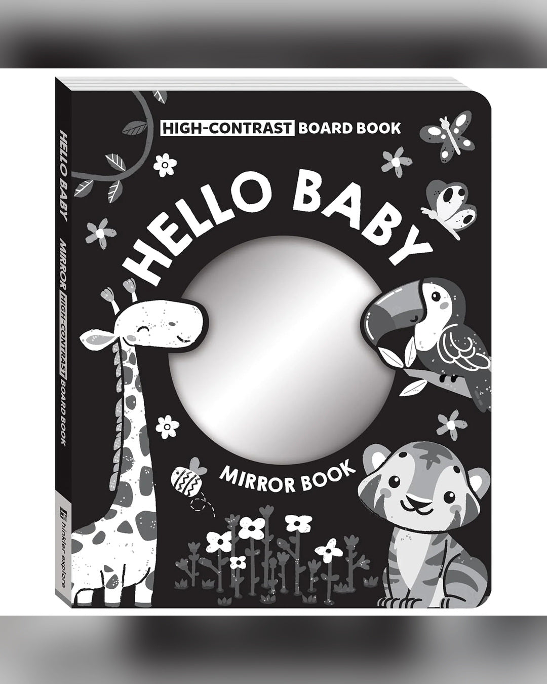 High Contrast Board Book Mirror: Hello Baby!