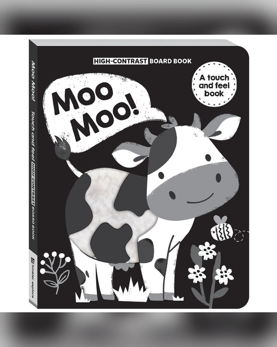 Hinkler High Contrast Moo Moo! Touch and Feel Board Book