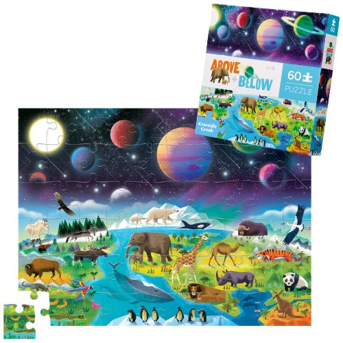 Croc Creek 60pc Above & Below Puzzle - Earth & Space