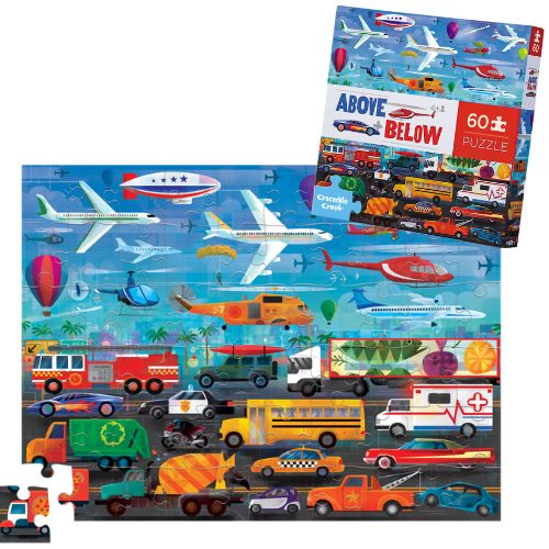Croc Creek 60pc Above & Below Puzzle - Things That Go