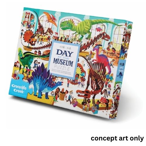 Croc Creek 60pc Day at the Museum Puzzle - Dino