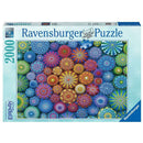 Ravensburger Radiating Rainbow Mandalas 2,000-piece jigsaw puzzle