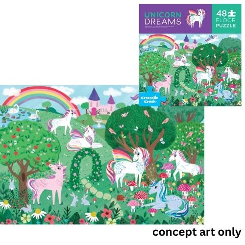 Croc Creek 48pc Puzzle - Unicorn Dreams