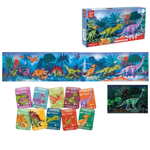Hape 200pc Dinosaur Puzzle Glowing 1.5m