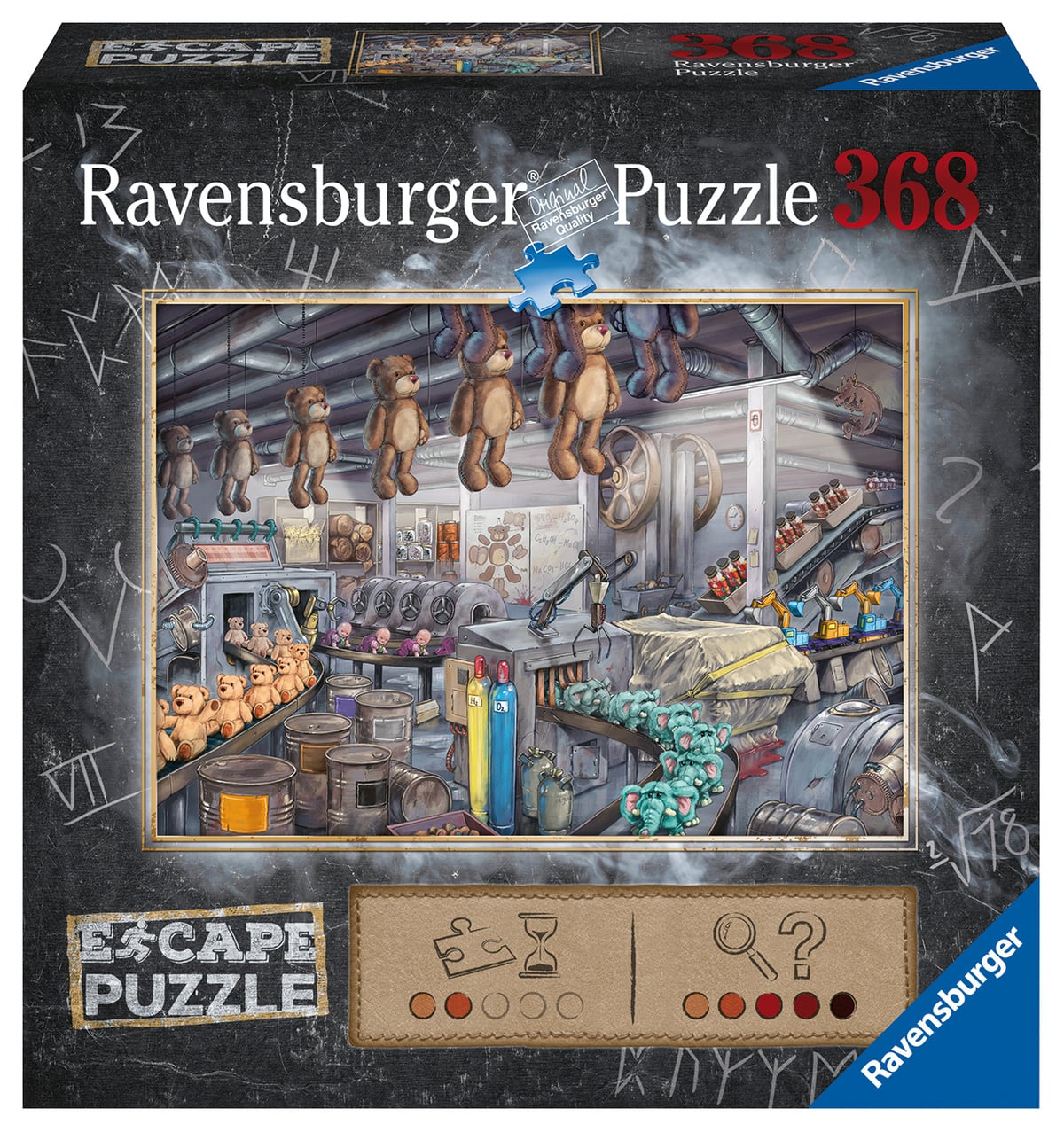 Ravensburger ESCAPE Toy Factory 368-piece puzzle box