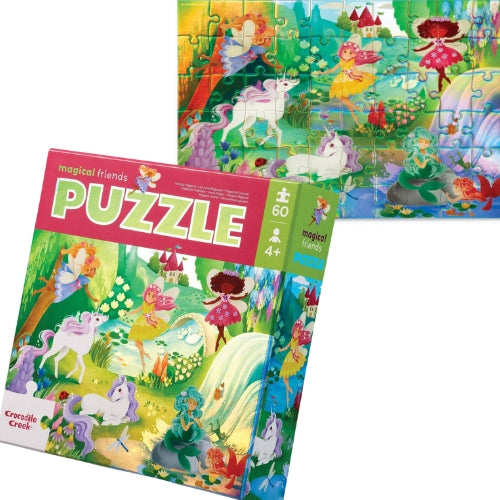 Croc Creek 60pc Holographic Puzzle - Magical Friends