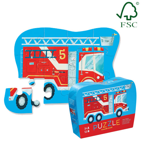 Croc Creek 12pc Mini Box Puzzle Fire Truck