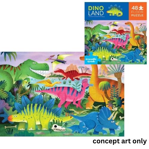 Croc Creek 48pc Puzzle - Dino Land