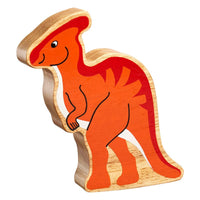 Lanka Kade Orange Parasaurolophus Wooden Dinosaur Figure