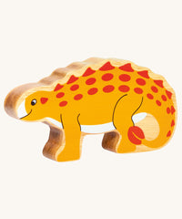 Lanka Kade Yellow Saichania Wooden Dinosaur Figure